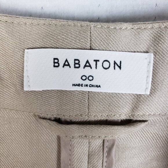 NWT Aritzia Babaton Macauley Blazer Linen Blend in Trace size 00 Neutral Office - Picture 3 of 13